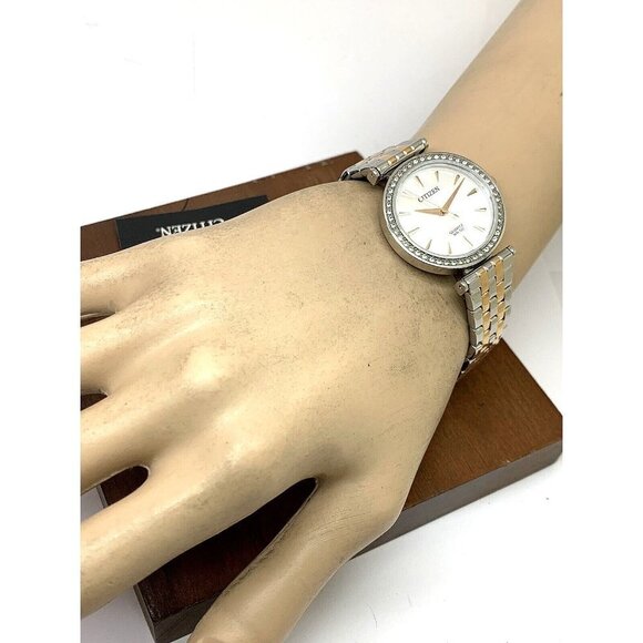 Citizen Women's Watch ER0216-67D Quartz White Mother of Pearl Dial Two Tone - Picture 4 of 13